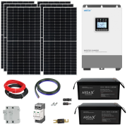   3KW HIBRID NAPELEMES RENDSZER (SZIGETZEM 24V) - ARDAX - BARKCSNOMD2 LIFEPO4